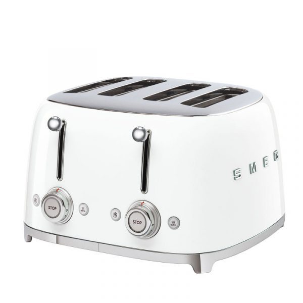 توستر چهار اسلایس اسمگ مدل TSF03 | SMEG Toaster 4x4 White 3