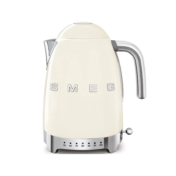 کتری برقی درجه دار اسمگ رنگ کرم مدل KLF04 | smeg graded electric kettle cream